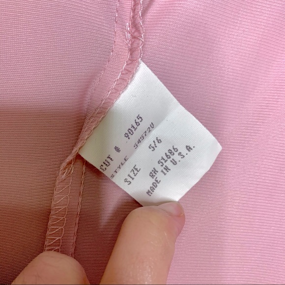 Vintage Dusty Rose Chemise Slip Made In USA Women’s Small To Medium - Picture 6 of 10
